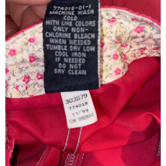 Women's Vintage Y2K GAP Hot Pink Cropped Ankle Drawstring Capris Pants Size XS - Picture 9 of 10